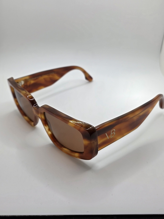 Victoria Beckham Accessories - Victoria Beckham Tortoiseshell Brown Rectangular Sunglasses